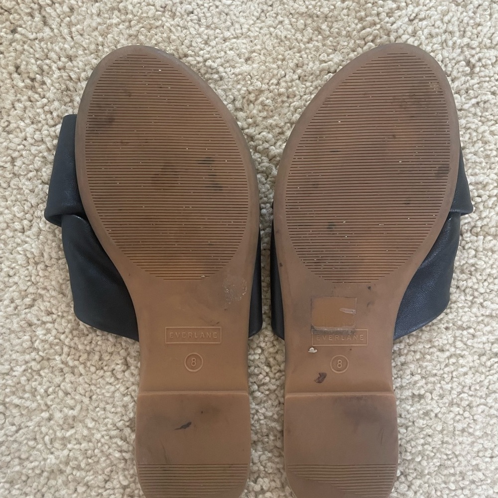 Everlane Black Crisscross Slide Sandals - Picture 4 of 6